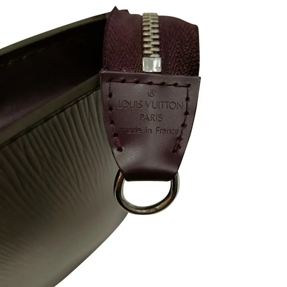 Louis Vuitton Pochette Accessories Bag in Burgundy Epi Leather - Picture 8 of 12